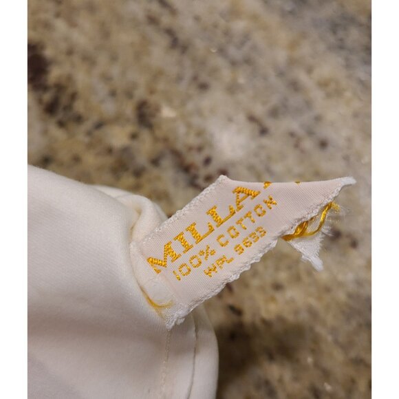 Vintage Womens Size M/L Off White Cotton Formal 11.5" Long Gloves Millan *stains - Picture 14 of 16